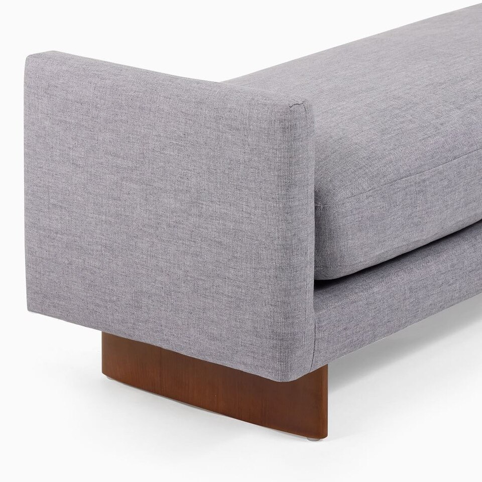 Anton Bench Wood Legs West Elm UK